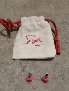 Christian Louboutin Pink Heel Taps